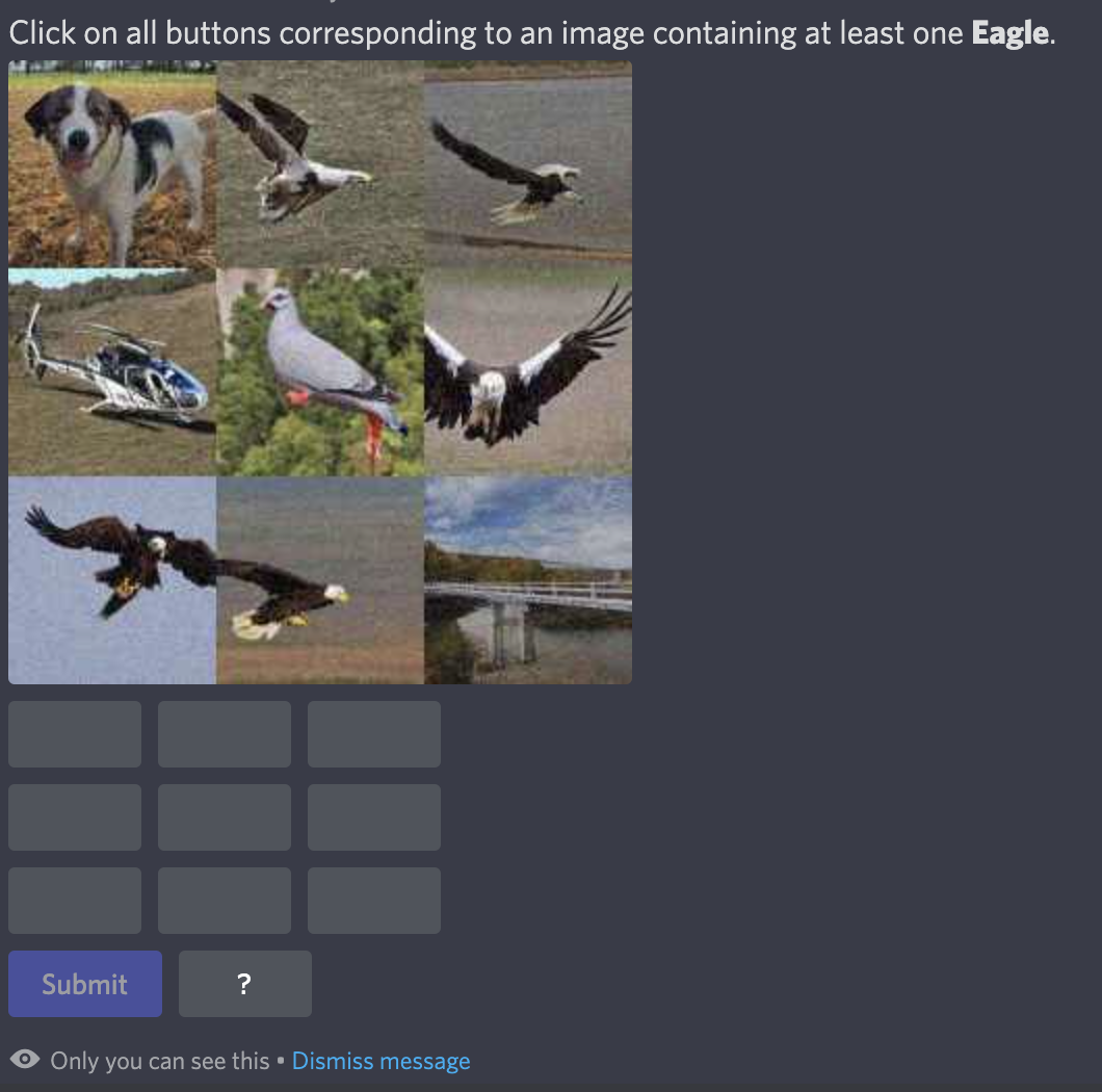 "Select all matching images" CAPTCHA
